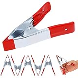 QWORK® 6 Pack Heavy Duty Spring Clamps 6-Inch with Non-Slip Cover