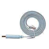 RW RoutersWholesale - Cisco Compatible Console Cable, 6ft, FTDI USB to RJ45 / Windows 7, 8 / Vista/MAC/Linux / RS232 Switch Router (Type-A)