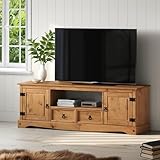 Mercers Furniture Corona TV Unit Large 2 drawer 2 Door Widescreen Media Stand
