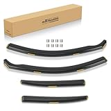maXpeedingrods Auto Wind Deflectors Visors Kit for Audi A3 S3 Saloon MK3 2013-2020 4 Door Saloon, Front Rear Side Window Deflectors Weather Shields In-Channel Rain Guards, Black Tinted 4Pcs + 8XClips