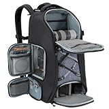 K&F Concept Camera Backpack,Camera Bags for Photographers Large Capacity with Raincover (03-black-grey, XL)