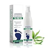 Antifungal Foot Spray 100ml, Athlete’s Foot Treatment, Odour Control & Cracked Heel Repair, 98% Natural Formula for Men & Women