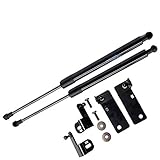 TSUBASA Lift Supports for Mazda MX-5 MX5 NC 2006-2015 Front Bonnet Hood Modify Carbon Fiber Gas Charged Shock Dampers Spring Struts Bar (2 PCS) (Normal black)