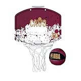 Wilson NBA Team Mini Basketball Hoop, Compact Size and Sturdy Build, Easy Setup and Dynamic Design, Colour: Maroon