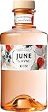JUNE Wild Peach and Summer Fruits Flavoured Gin 70cl, Fresh and Fruity, Gluten Free Gin From G'Vine, 37.5 percent ABV