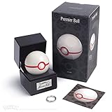 The Wand Company Original Poké Ball Authentic Replica - Realistic, Electronic, Die-Cast Poké Ball with Display Case Light Features – Officially Licensed by Pokémon