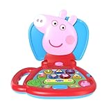 Peppa My First Laptop Interactive Pig Toy for Kids & Toddlers – Educational Role Play Learning Laptop with 14 Sounds, Theme Tune, Character Buttons, Eyebrow Feature & 2 Play Modes – Batteries Included