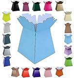 Glossy Vibrant Bouquet, Flower Box/Vase - Transportation Display, Presentation Boxes (1, Light Blue)