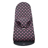 JYOKO Kids Cover Liner Compatible with Baby Bouncer Babybjorn Soft, Balance, Bliss and Mini (Fluor Heart, Cotton)