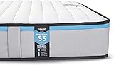 Jay-Be Benchmark S3 Memory Eco Friendly Mattress - Double, White & Blue