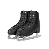 Universal Black Figure Skates for Men/Women/Boys/Girls, Womens Size-6/Mens Size-5