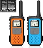 AWANFI Walkie Talkies for Adults Kids, 2 Pack Rechargeable Walkie Talkies with 1200mAh Battery, Long Range 16 Channels Radios, Walky Talky with USB-C Cable, VOX-Hands free for Outdoor Camping Hiking