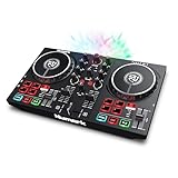 Numark Party Mix DJ Controller with Lights, 2 Decks, Mixer, Audio Interface and Serato Lite