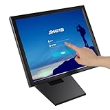 HUSPOO 17" LCD Touch Screen Monitor, VOD VGA POS System LCD Cash Register Monitor, USB Adjustable Angle Touchscreen, for Retail, Cash and Inventory Management in Restaurants and Supermarkets