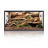 Phailozoo 120 Gallon Reptile Vivarium, Stackable 4x2x2 Snake Enclosure with Front-Opening Transparent Reptile Enclosure for Bearded Dragon, Ball Python, Snake