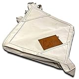 Bushcraft Spain Waterproof Oilskin Tarp 10’ x 10’ White Waxed Cotton Canvas Shelter for Survival, Bushcraft and Traditional Camping- Vintage Style Made in Spain