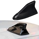 SANLUFACC Shark Fin Antenna Cover for Audi Q3 Q5 A4 A3 A6 Q7 A1 A5 A7 A8 TT R8 1995-2019 2020 2021 2022 2023 2024, Car Shark Fin Aerial Antenna Roof Aerial Low Wind Resistance Car Accessories,Black