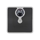 Salter 484 SBFEU16 Mechanical Bathroom Scale – Premium Body Weight Scale, Personal Analogue Scale, Large Magnifying Lens, 133 KG Max Capacity, Monochrome Design, No Batteries Required, Silver/Black