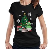 Cloud City 7 Orville The Duck Around The Christmas Tree Women's T-Shirt Black