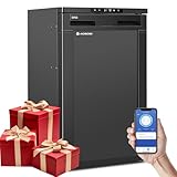 AAOBOSI 83L Campervan Fridge, Camping Refrigerator with APP Control, 12V Fridge Freezer for Campervan, Car, Truck, Boat, Motorhome, Travel