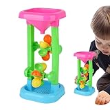 Sand And Water Wheel Toy, Water Sifting Funnel Toy, Mill Wheel Kids Beach, Kids Colourful Sand Mill, Creative Rotating Windmill Outdoor For Girls, Boys In Sandbox, Summer Beach
