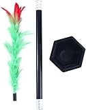 Black Stick to Rose Magic Tricks Magic Wand to Flower Easy Magic Tricks Funny Toys Show Performance Prop for Adults Teenagers Magician Accessories Magic Kits and Accessories