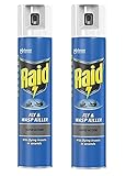 2 x Fly Wasp Killer Rapid Action Spray Can 300ml