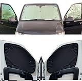 Window Blind Kit Compatible With Nissan Elgrand (E51) (Years 2002-2010) (Full Set With Tailgate) With Backing Colour in Black, Reversible