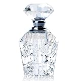 H&D HYALINE & DORA 4ml Crystal Refillable Perfume Bottle, Clear Vintage Empty Perfume Bottle, Glass Diffuser Empty Bottle for Fragrance Accessories