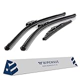 WipeWave Windscreen Wiper Blades for Daihatsu Fourtrak 1993-1998 SUV, 15" 15" 15" FRONT & REAR U-Hook Enhanced Clarity, Quick Installation, Easy Replacement