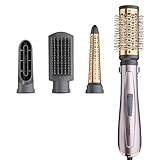 BaByliss Air Styler 1000W - All in One Hair Dryer Brush, Volumiser and Curler, Advanced Ionic Frizz-Control System, 4 Attachments, Copper/Grey, 2136U