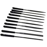 RuiJOTWAT Luthier Needle File Set (10) Guitar Nut Slot Fret Dressing Files Tool