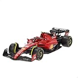 Bburago Formula 1 F1 FERRARI SF-23 Race Car (Sainz) - 1:43 Scale - Incredibly Detailed Die-Cast Replica Collectible Model Vehicle, Red/Black