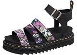 Dr. Martens Women's Blaire Sandal, Black Hydro Print, 6 UK