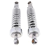 Almencla 2pcs 310mm Aluminium Air Shock Absorber, Rear Suspension Replacement for Yamaha Virago Vstar XV 250 400 535 750