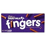 Cadbury Fingers Crossed Milk Chocolate Biscuits, Crunchy Biscuits Coated in Milk Chocolate, 114 g (Pack of 1)