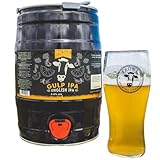 Frome Brewing 5l Craft Beer Mini Keg I Gulp English IPA (4.8%) I Premium British Draft Dispenser I 9 Pints of Vegan Friendly Somerset Beer I Perfect for Sharing I Birthday Gift for Men