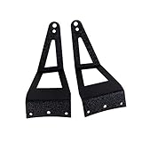 Willpower 2PCS Upper Windshield Mounting Brackets, Top Roof Mount Bracket for 52" Straight/Curved Led Light Bar Offroad Driving Lights Fit for Ford F250/F350 1999-2015