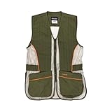 Allen Company unisex adult Apparel Ace Range Shooting Vest with Moveable Shoulder Pad Medium Large Olive Tan 22, Olive/Tan, Medium-Large US