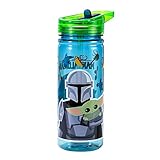 Zawadi Global Star Wars Baby Yoda The Mandalorian 580ml Water Bottle for Kids School Drinks Bottle Made of Durable Ecozen Reusable BPA Free