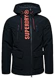 Superdry Men's Ultimate Windcheater Jacket, Eclipse Navy/Bold Orange, S