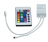 RGB Flexible Tape Controller and 24 Key Handheld Infrared Controller