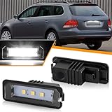 OZ-LAMPE LED Number Plate Lights for VW GOLF 4 5 6 7 Lupo Scirocco Polo 9N 6R Pa-ssat 3c B6 Limousine CC Phaeton NEW Beetle 2 EOS, Canbus Design Error Free LED License Plate Light, 2PCS