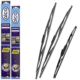 Fits Saab 9-3 Estate 2005-2007 Alca Germany Universal Windscreen Wiper Blades Front Rear Classic 22"22"12" AU2222H12ARC
