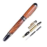 NAGU Churchill Fountain Pen Kit Chrome Plating Diy Accessories for Woodturning Pen Kits for Woodworking (1 Pack Pen Kit)