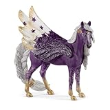 SCHLEICH Bayala 70579 Star Unicorn Flying Pegasus Figurine - Fantastic Purple and Gold Unicorn Fantasy Figurine, Bring Smile and Joy - Toy Gift for Boys and Girls, Fans of Fantasy, Kids Ages 5+