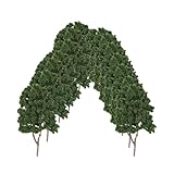Tiuimk Pack of 20 Dark Green Plastic Model Trees for N Scale Train Layout