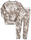 Vaenait Baby Kids Boys 100% Cotton Sleepwear Pyjamas 2pcs Set Prism Beige JS