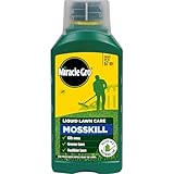 Miracle-Gro Mosskill Liquid Lawn Care, 1 litre concentrate, 67 m² coverage