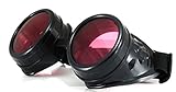 4sold Round Rave Gold Novelty Cosplay Steampunk Goggles UK Ultra Premium Quality Cyber Glasses Glasses Victorian Punk Style Welding Cosplay in a Gothic Style Goth Rustic Rivet Vintage